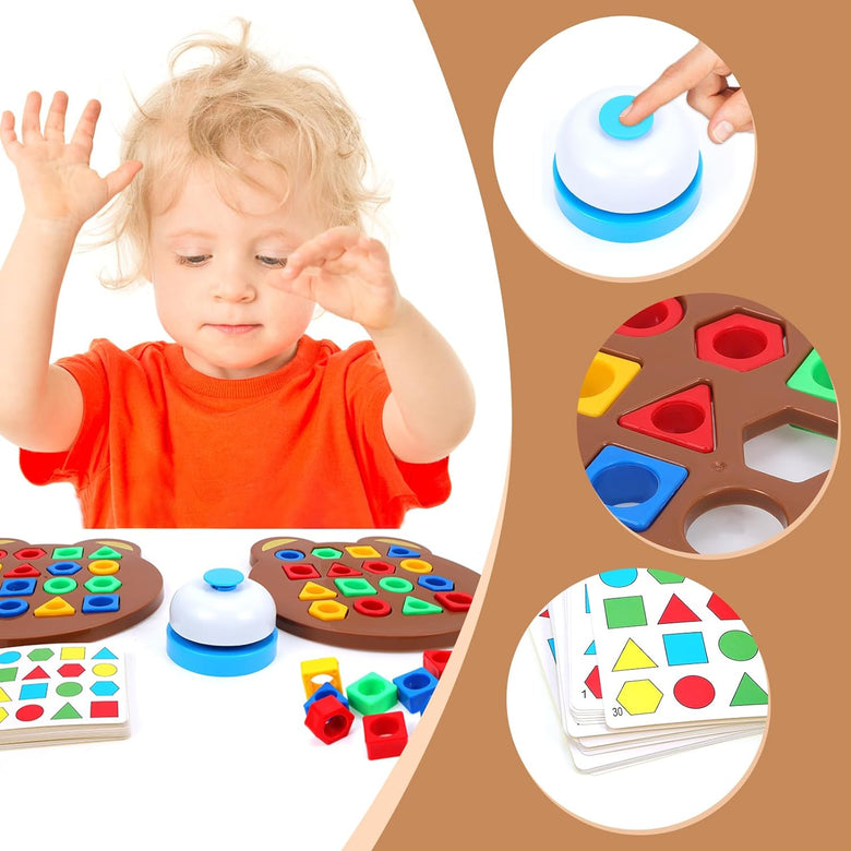 Montessoridays™ Shape & Color Matching Puzzle — play and product details