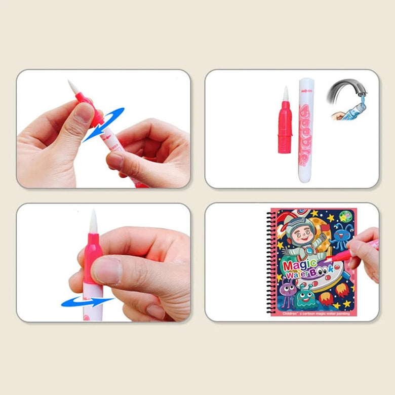 Montessoridays™ Water Drawing & Coloring Book — play and product details