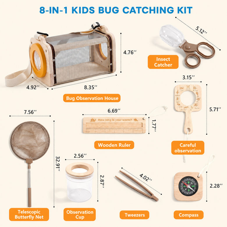 Montessoridays™ 木製バグキャッチャーキット — 製品詳細 2
