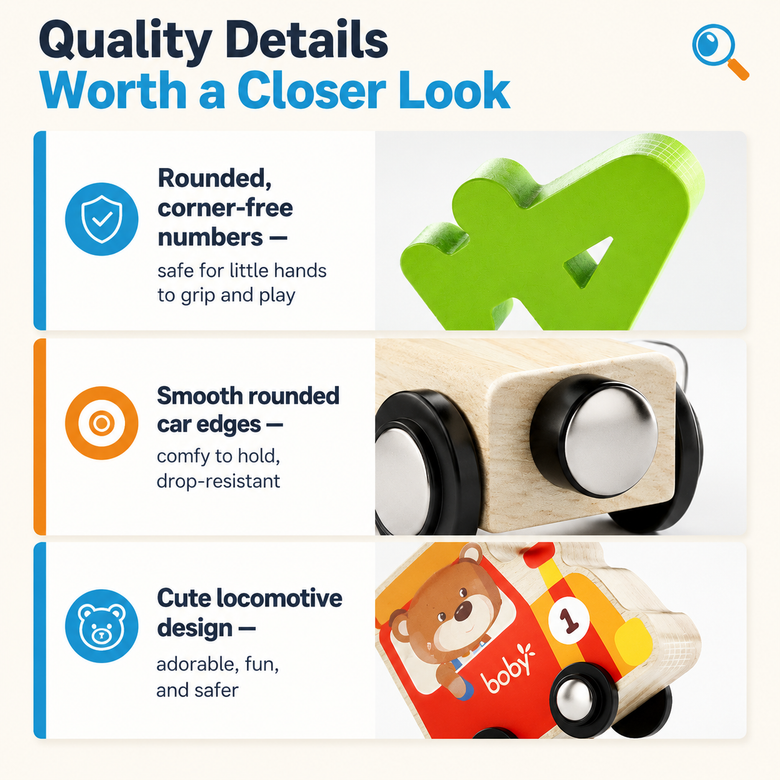 Montessoridays™ Wooden Number Train Set — product details 3