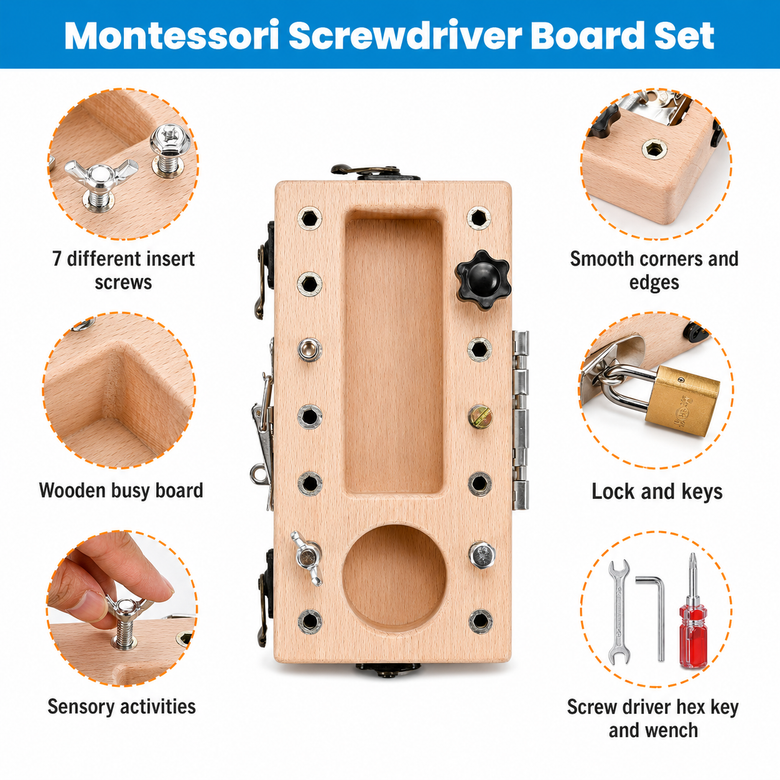 Montessoridays™ Screwdriver Tool Board — product details 2