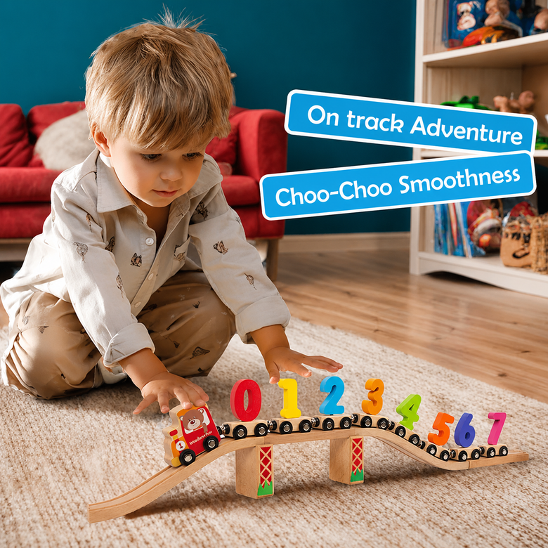 Montessoridays™ Wooden Number Train Set — product details 2