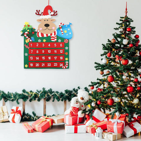 Calendario de Adviento de Fieltro con Reno de Montessoridays™ — detalles del juego y del producto