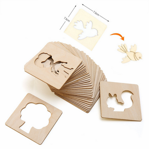 Montessoridays™ Wooden Drawing Templates · 20 Pieces — play and product details