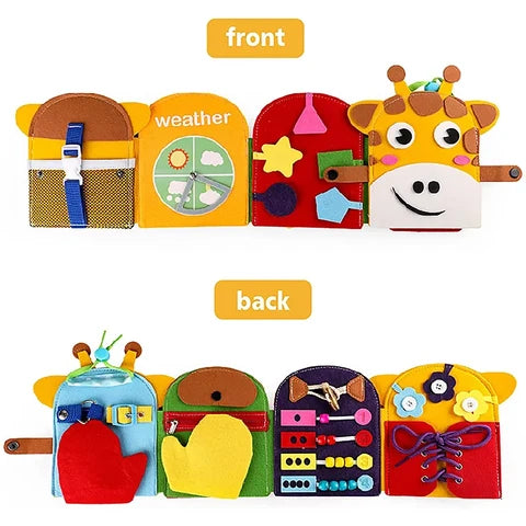 Montessoridays™ Giraffe Busy Book — play and product details