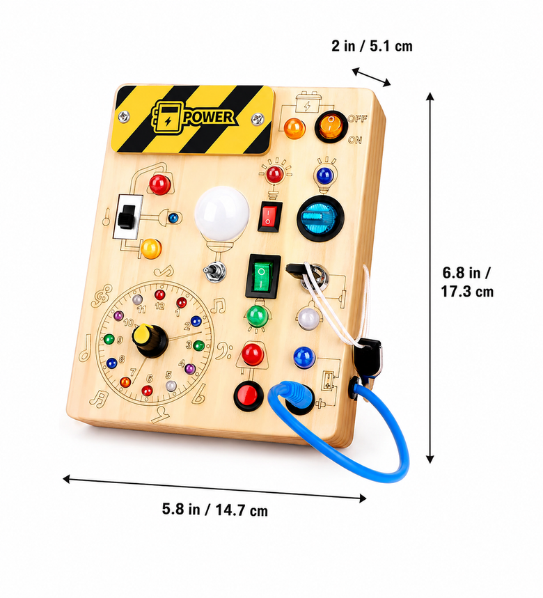 Montessoridays™ Switch & Light Activity Board — product details 4