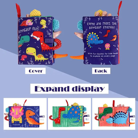 Montessoridays™ 3D Animal Tails Cloth Book — play and product details