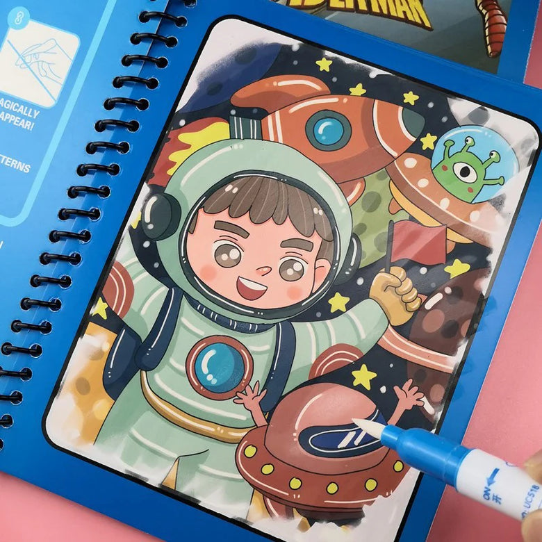 Montessoridays™ Water Drawing & Coloring Book — play and product details