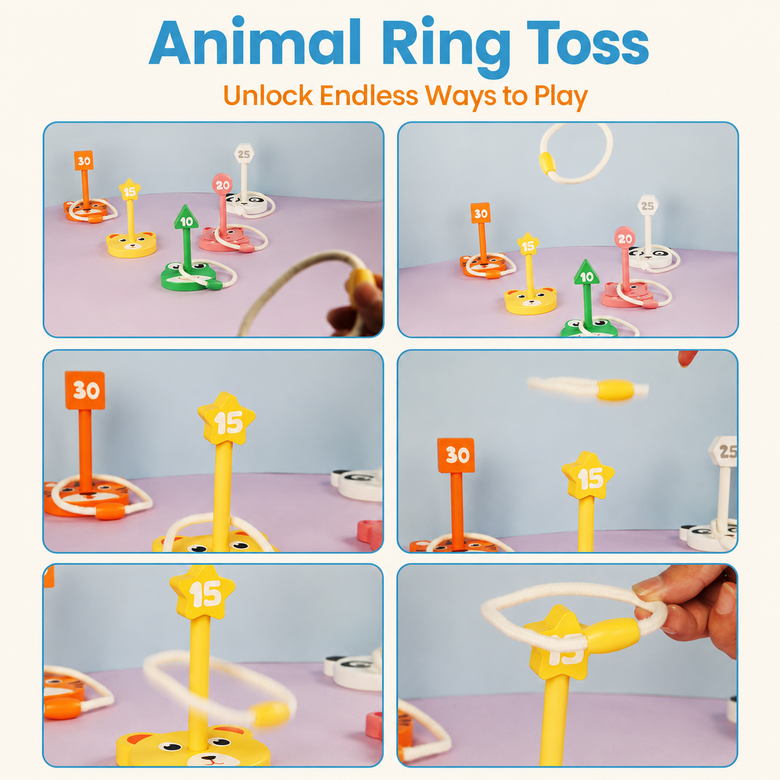 Montessoridays™ Outdoor Animal Ring Toss Kit — product details 2