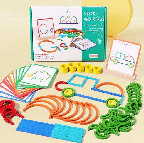 Montessoridays™ Sticks & Rings Pattern Builder — play and product details