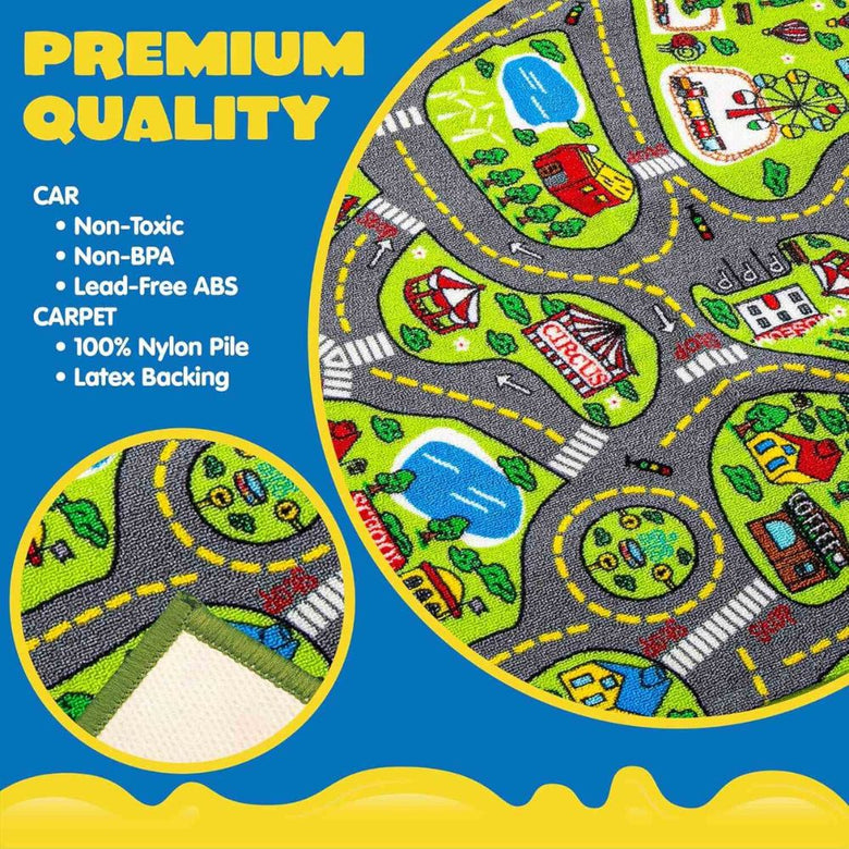 Montessoridays™ Vehicles City Play Mat — play and product details
