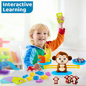 Juego de matemáticas de balanza de monos Montessoridays™ — detalles del juego y del producto