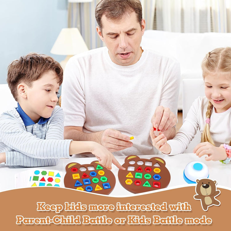 Montessoridays™ Shape & Color Matching Puzzle — play and product details