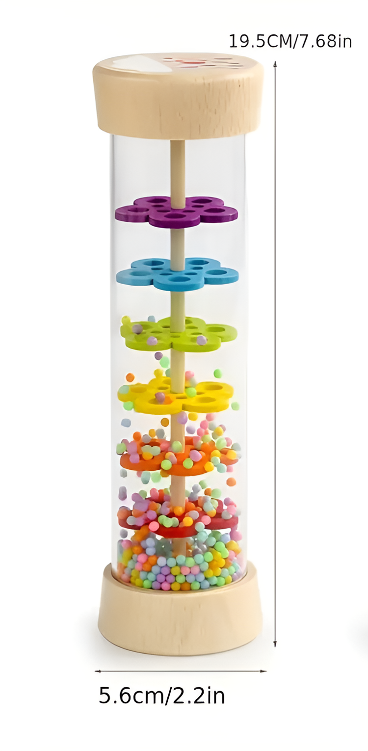 Montessoridays™ Wooden Rainmaker Rattle — play and product details