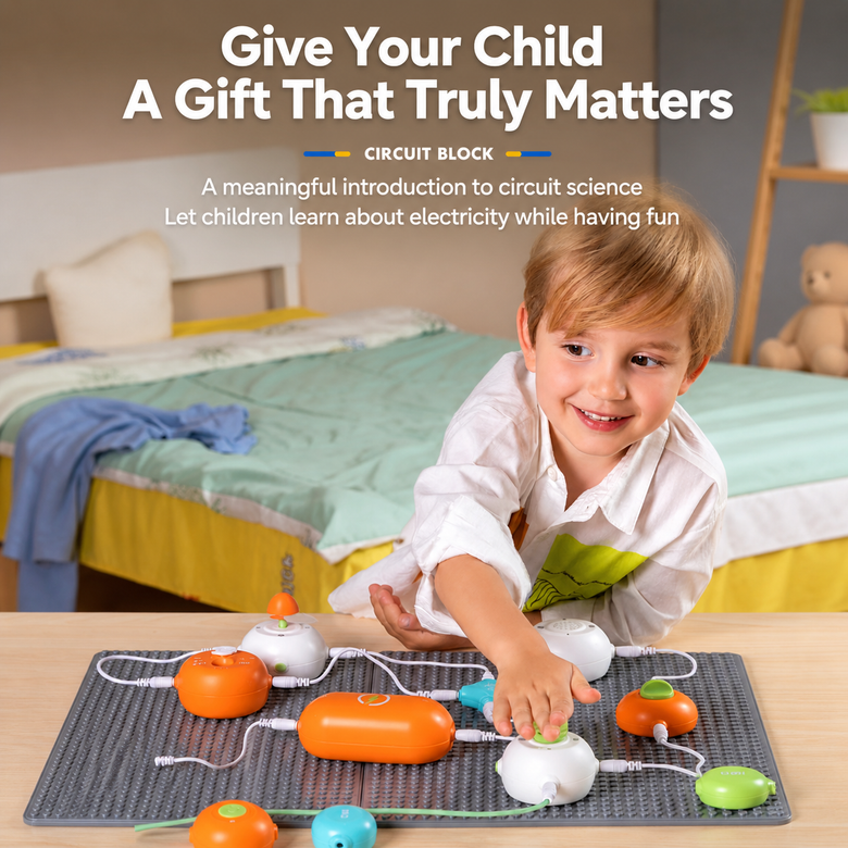Kit de circuitos a presión de electrónica STEM Montessoridays™ para niños — detalles del producto 1