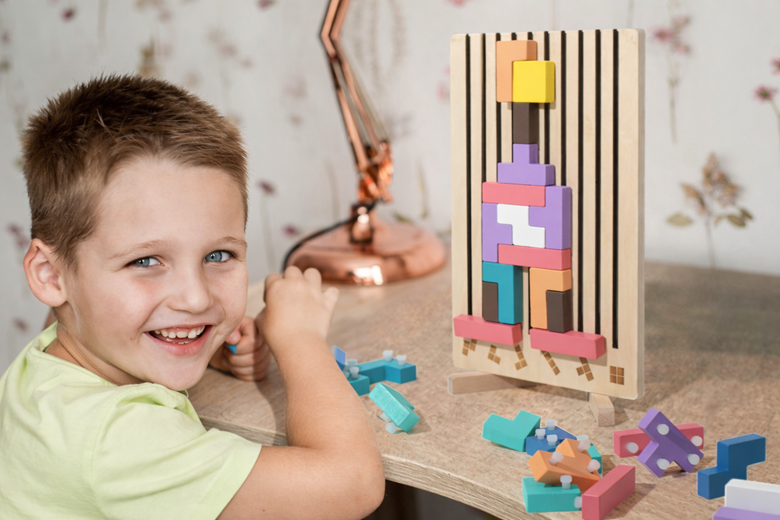 Montessoridays™ 3D Tangram Puzzle Blocks — product details 1