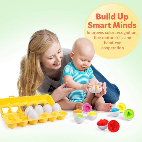 Montessoridays™ Matching Easter Eggs · 12 Pack — play and product details