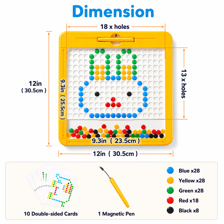Montessoridays™ Magnetic Dots Board — play and product details