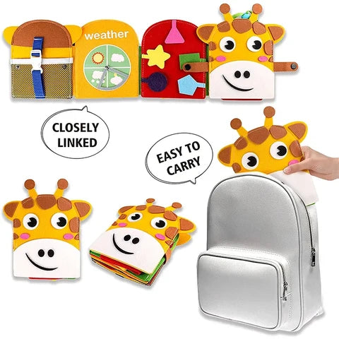 Montessoridays™ Giraffe Busy Book — play and product details