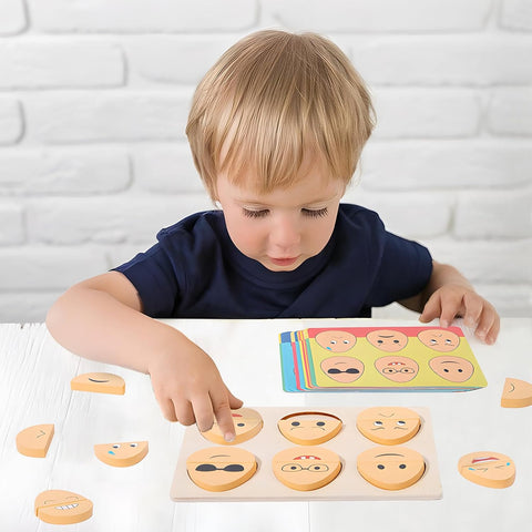 Montessoridays™ Wooden Expression Eggs — play and product details