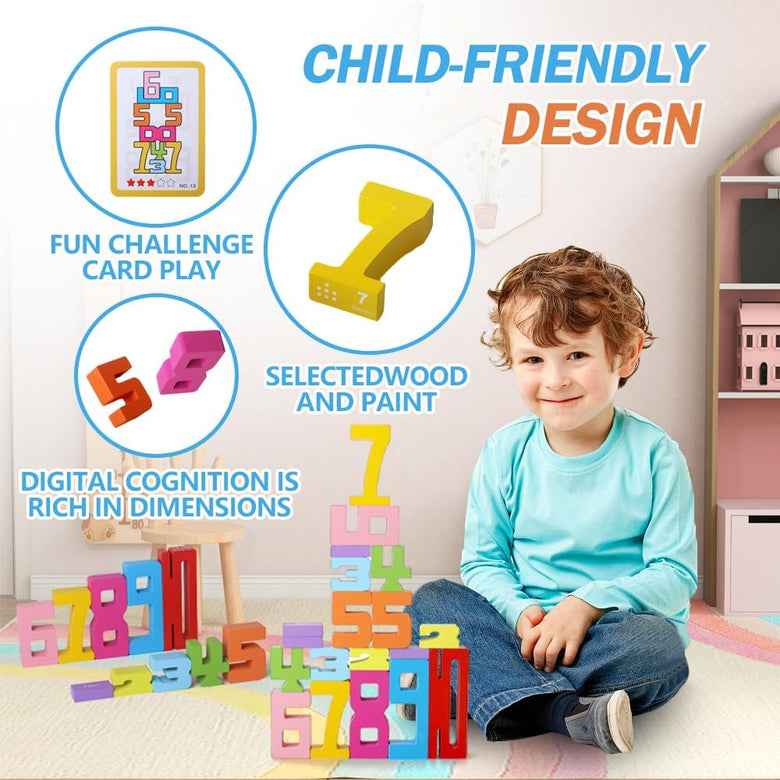 Bloques de construcción de números de madera Montessoridays™ — detalles del producto 2