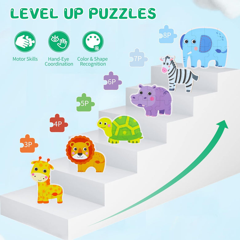 Montessoridays™ Safari Wooden Jigsaw Puzzles — product details 2