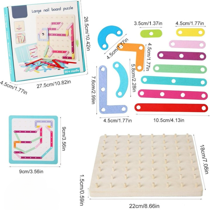 Montessoridays™ Wooden Geometry Educational Toy — product details 4