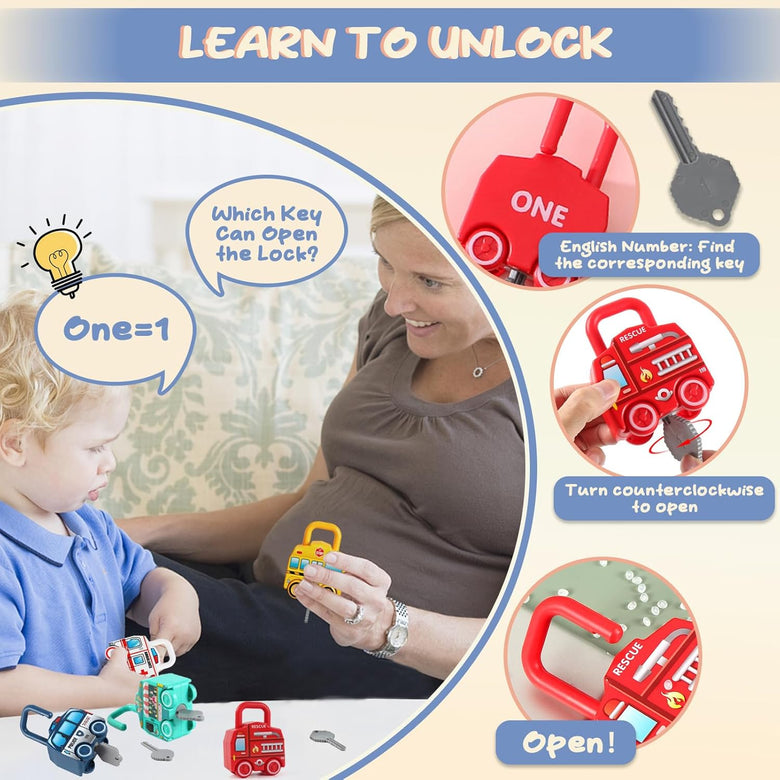 Montessoridays™ Car Lock with Key — product details 1