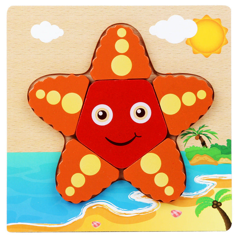 Montessoridays™ Summer Friends Wooden Puzzles · 6 Pack — product details 6