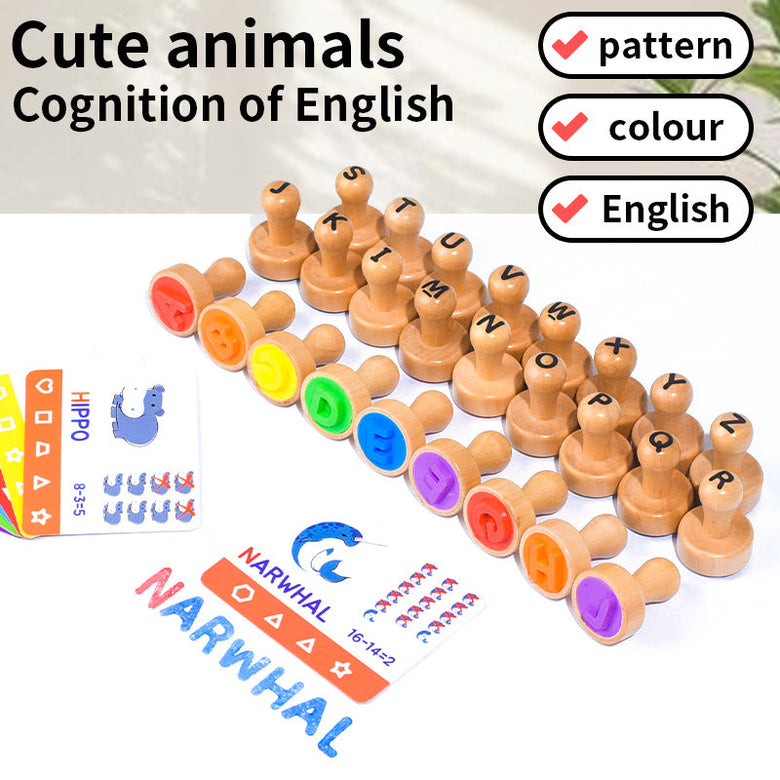 Montessoridays™ Alphabet, Number & Shape Learning Stamps — product details 3