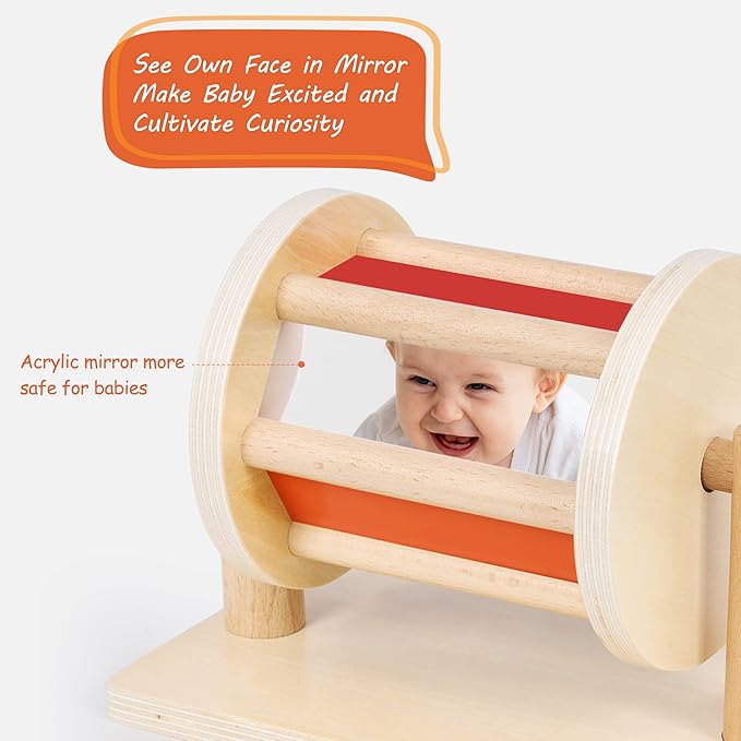 Montessoridays™ Spinning Drum with Mirror — product details 1