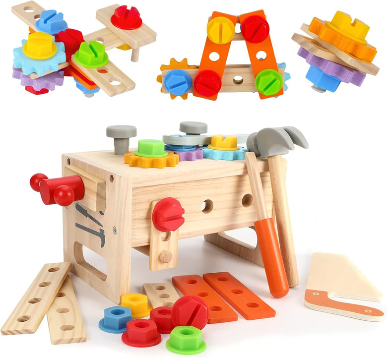 Montessoridays™ Wooden Construction Tools · 30 Pieces — play and product details