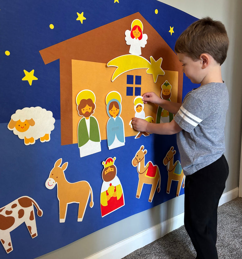 Montessoridays™ Felt Nativity Scene — play and product details