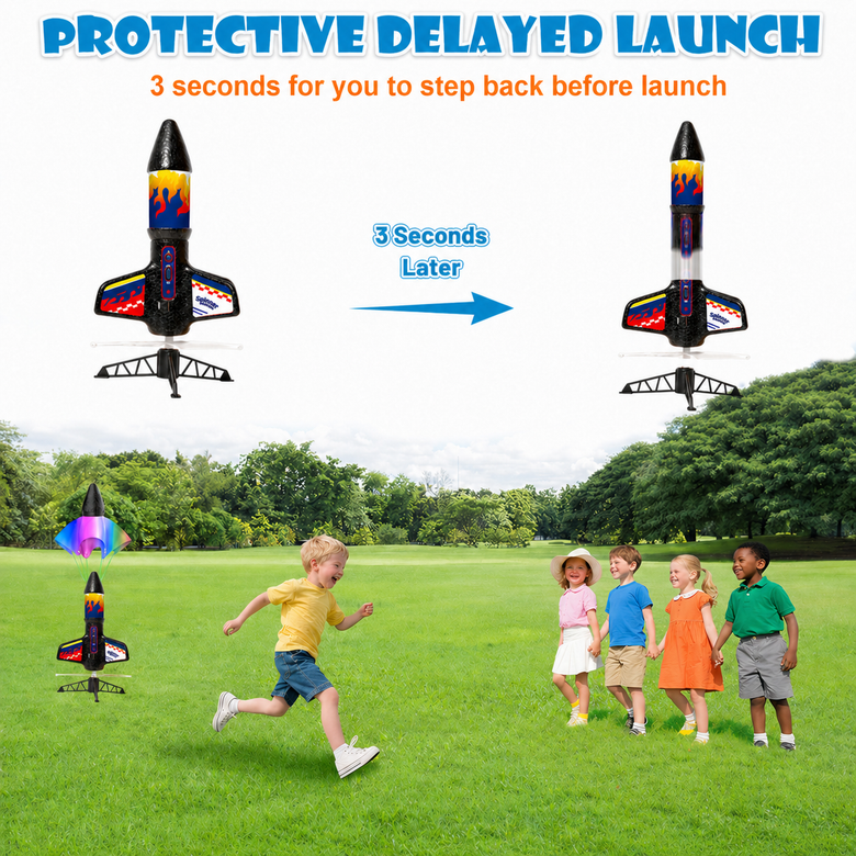 Montessoridays™ Outdoor Rocket Launcher Set for Kids — product details 1