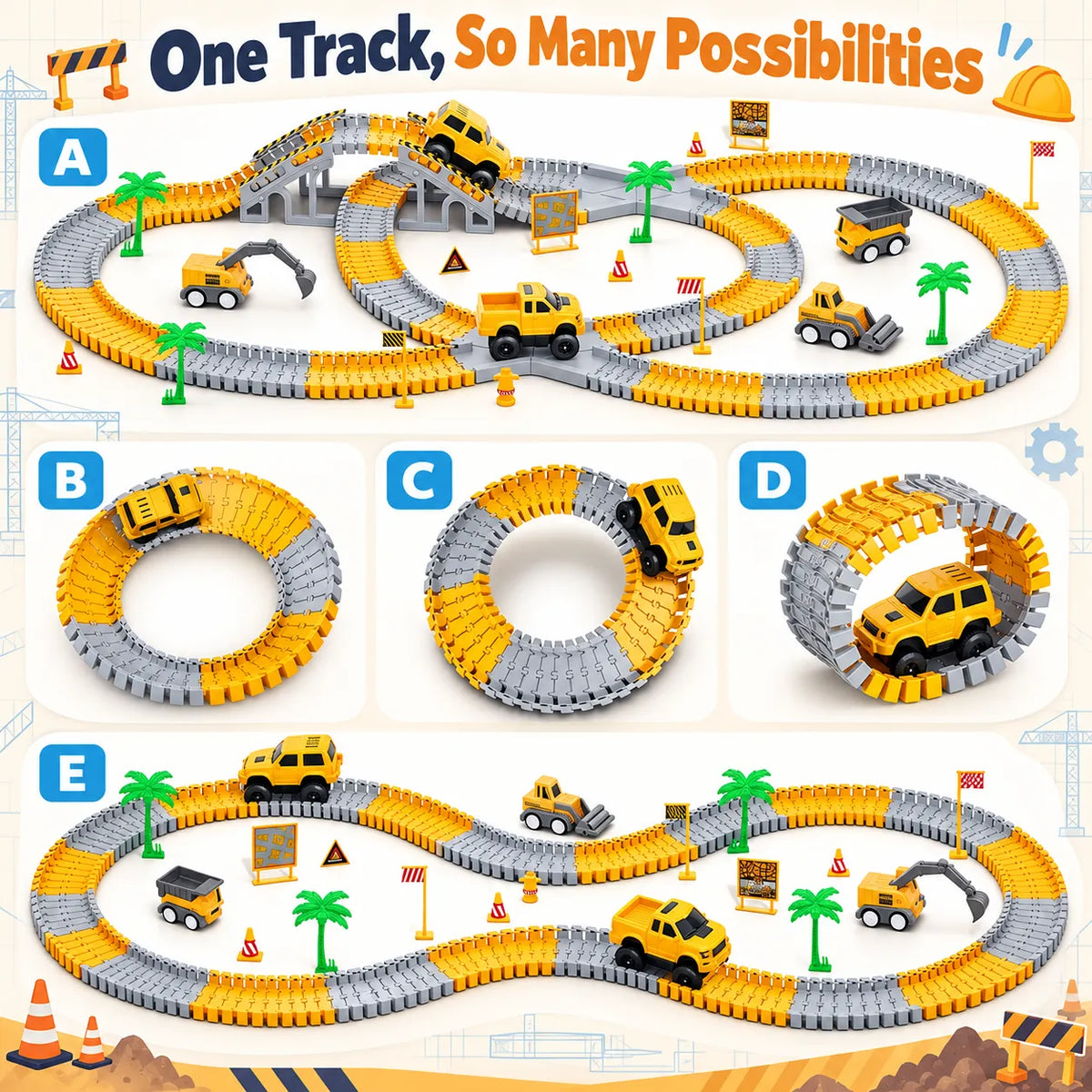 Montessoridays™ Kids Flexible Race Track Set