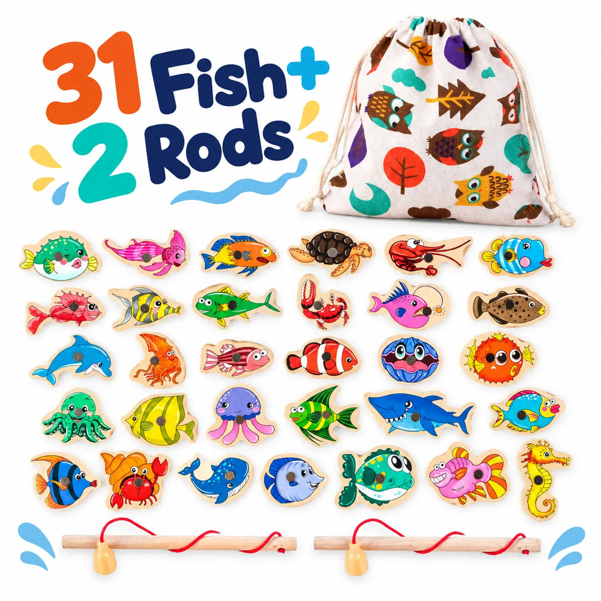 Montessoridays™ Magnetic Fishing Game