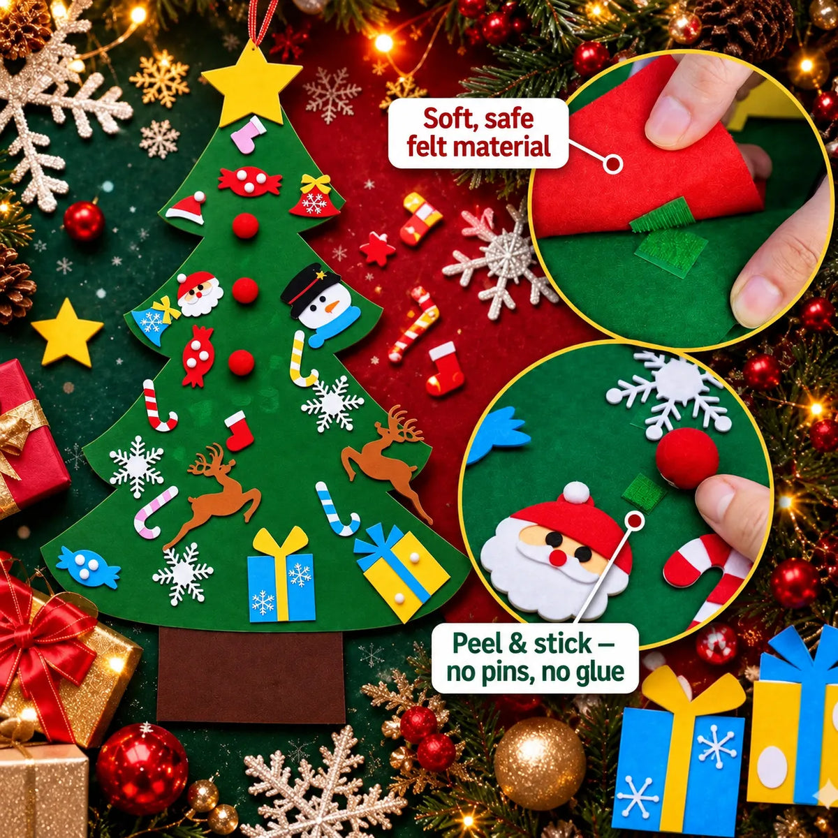Montessoridays™ Kids Felt Christmas Tree