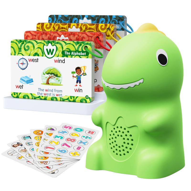 Dinosaur talking pen with English learning cards and interactive stickers