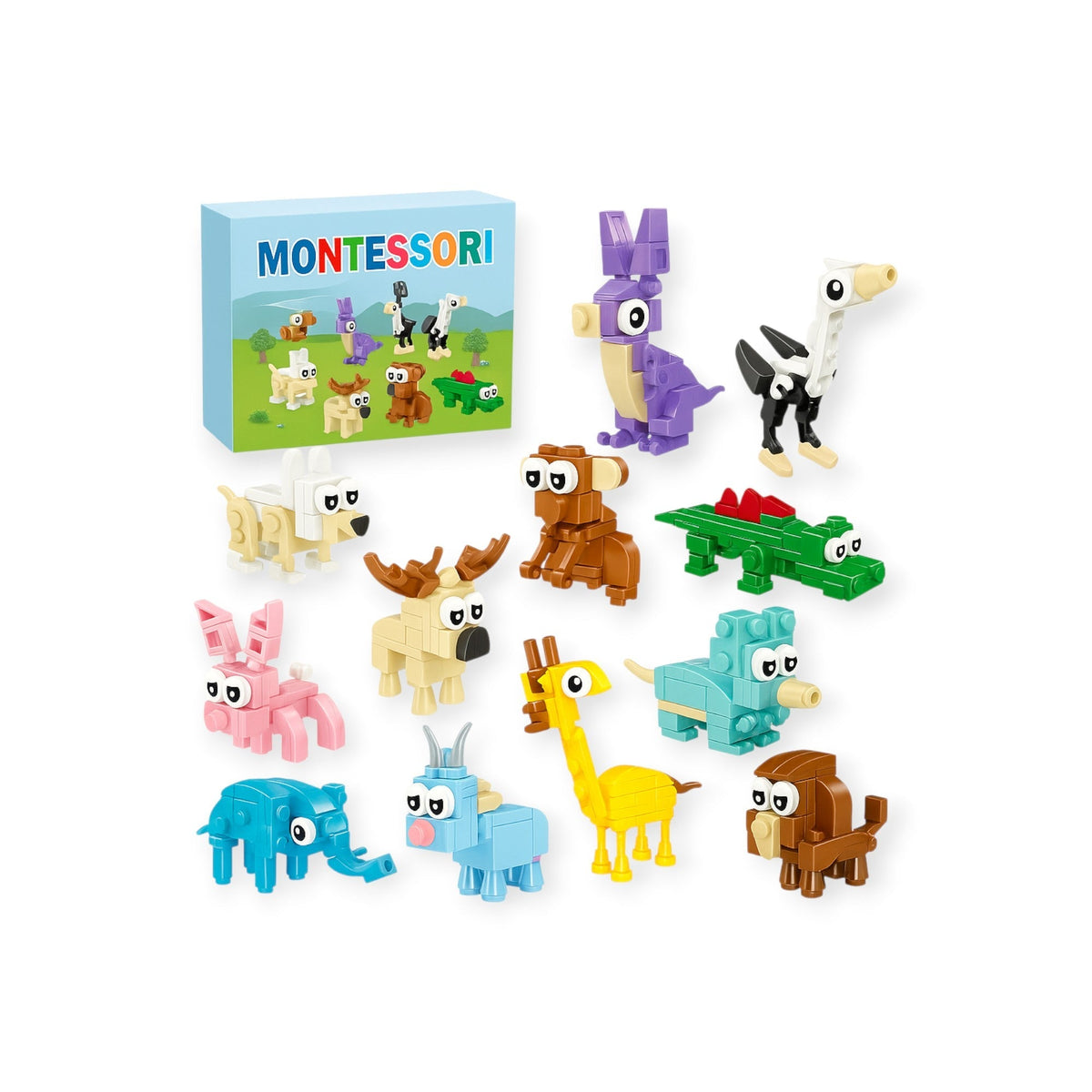 Montessoridays Animal Building Blocks — view 1