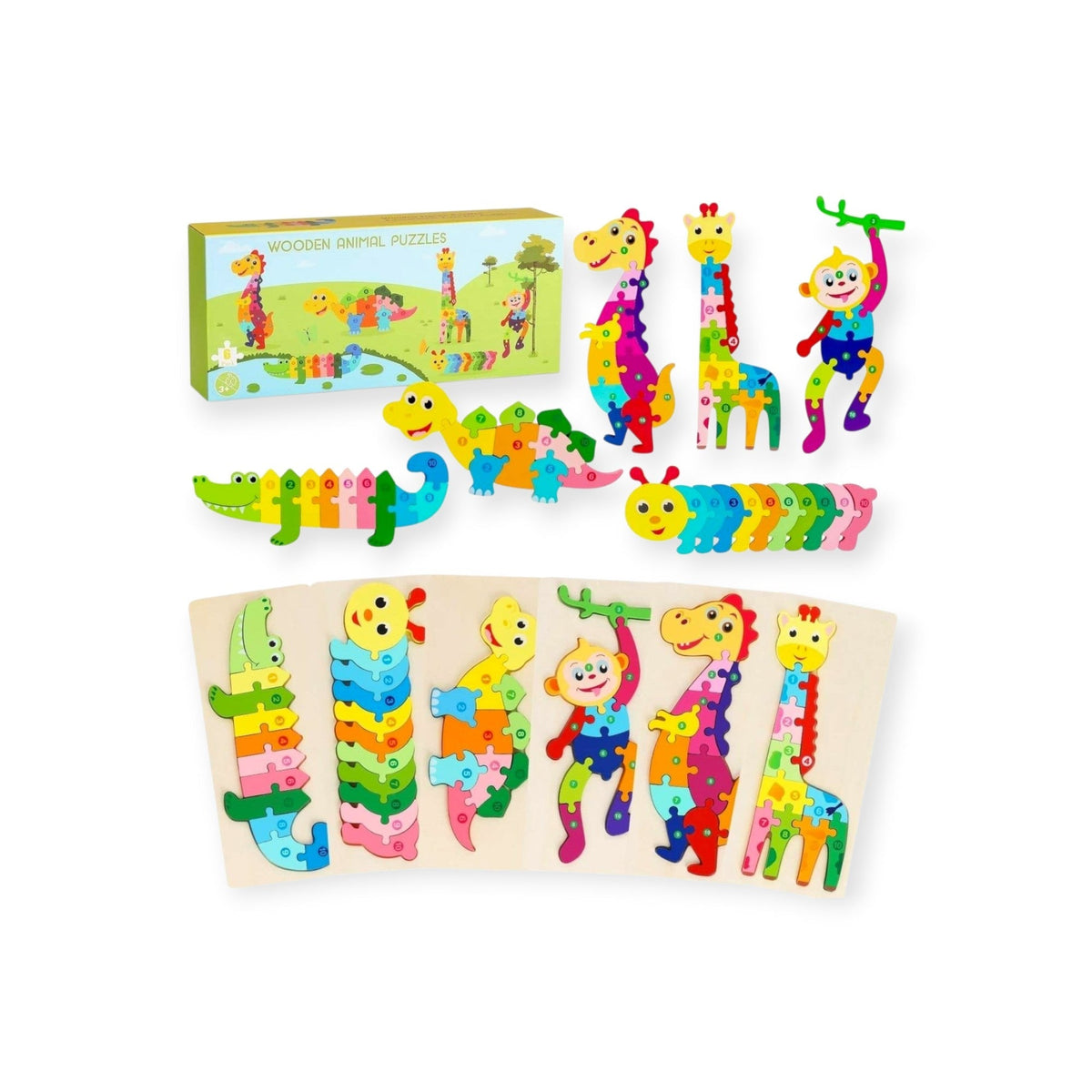 Montessoridays Animal Jigsaw Puzzles (6 PACK) — view 1