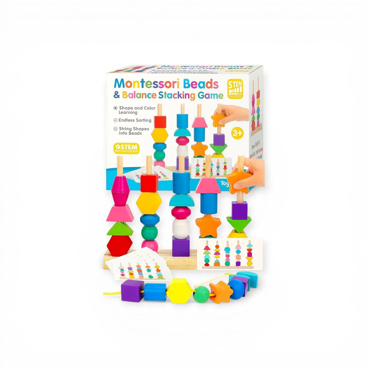 Montessoridays Beads & Balance Stacking Game — view 1