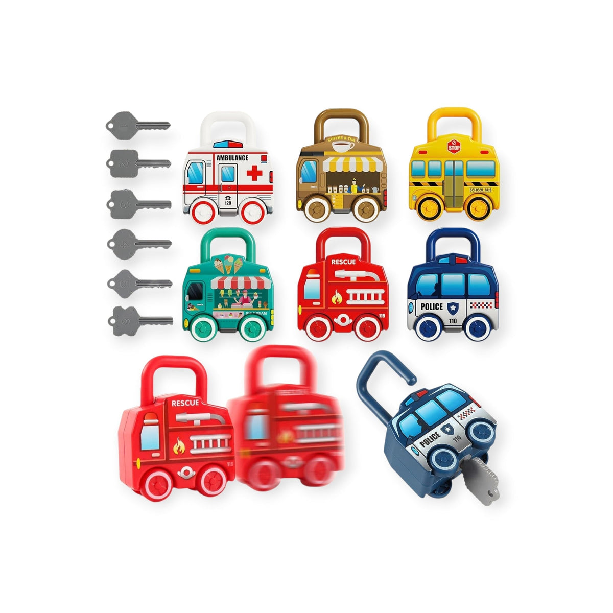 Montessoridays Car Lock with Key — view 1