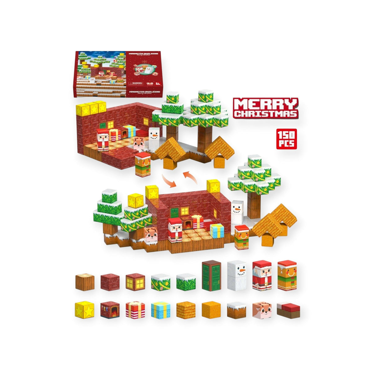 Montessoridays Christmas Magnetic Blocks — view 3