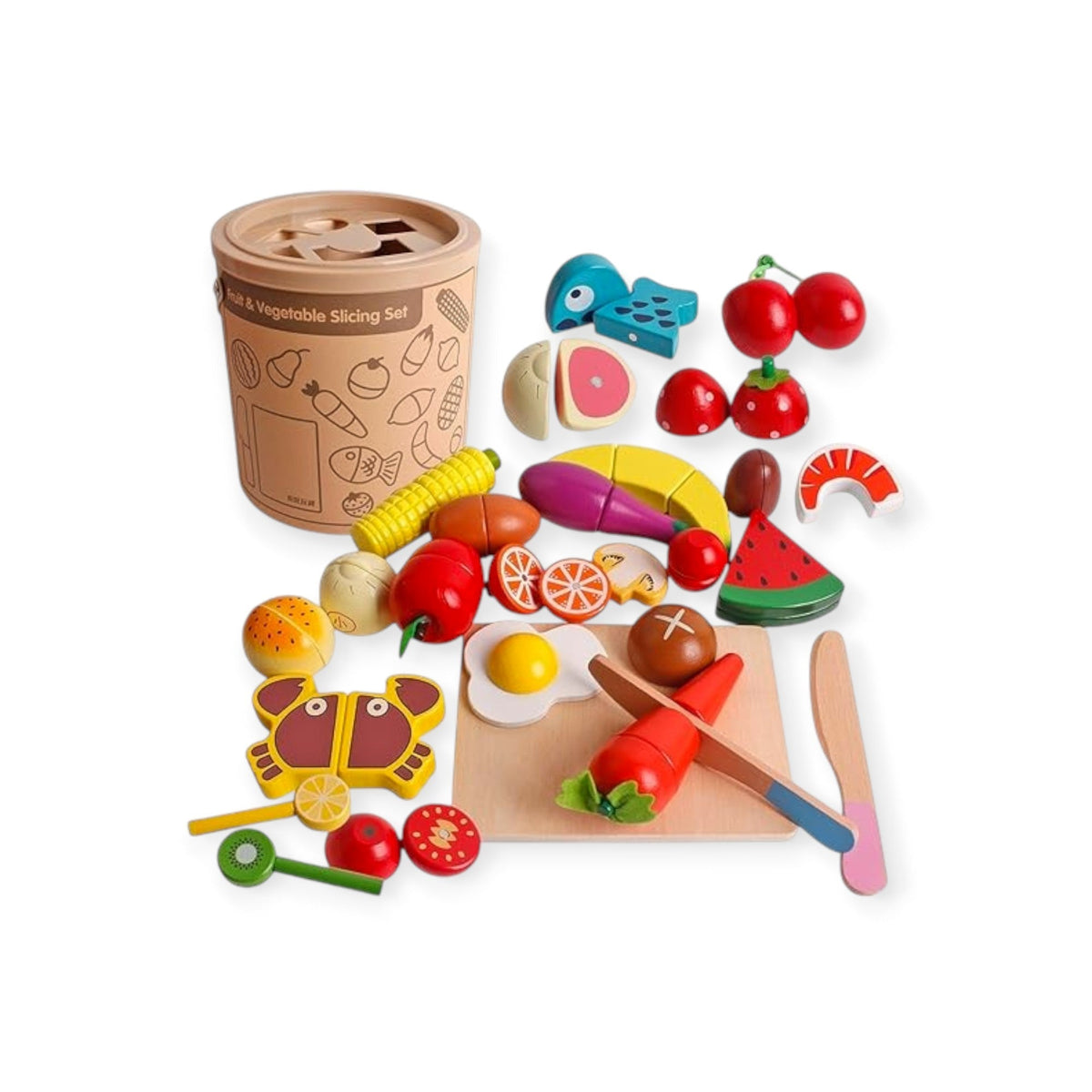 Montessoridays Culinary Wooden Blocks — view 1