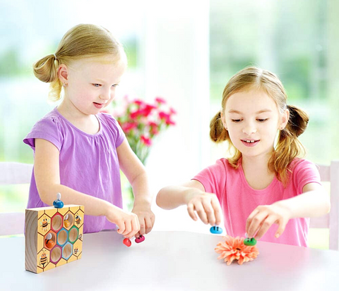 Montessoridays™ Bee Wooden Sorting Game — play and product details