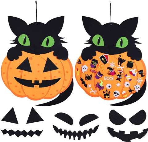 Gato de fieltro DIY de Halloween de Montessoridays™ — detalles de juego y producto