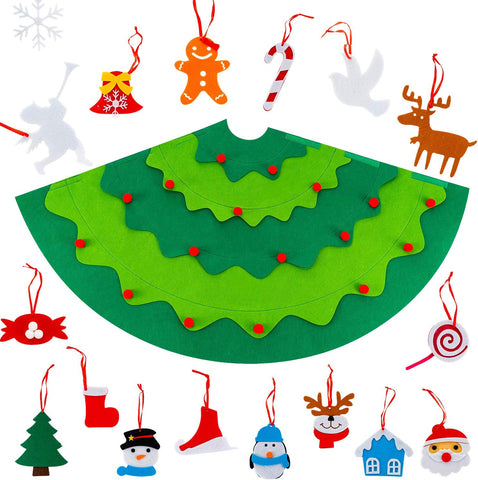 Montessoridays™ Árbol de Navidad de fieltro 3D DIY — detalles de juego y producto