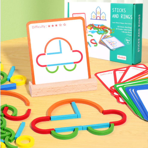 Montessoridays™ Sticks & Rings Pattern Builder — play and product details