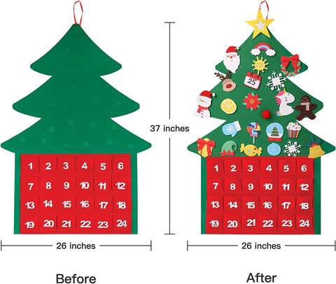 Montessoridays™ Felt Christmas Tree Advent Calendar — play and product details