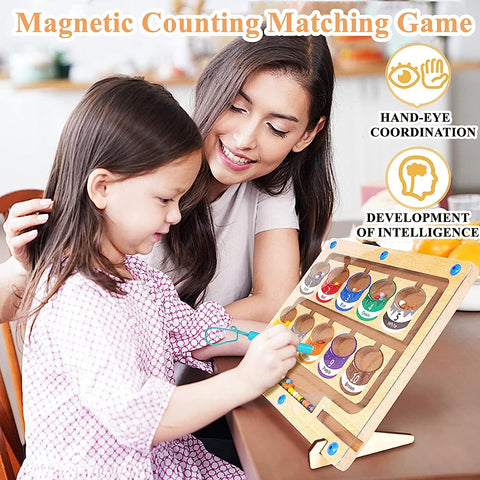 Montessoridays™ Color & Number Magnetic Board — play and product details